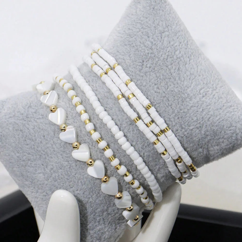 Beaded Bracelets and Hearts