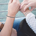 Key and padlock couple bracelets