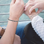 Key and padlock couple bracelets