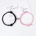 Bracelets for Gourmette Heart Magnetic Friend Couples 2