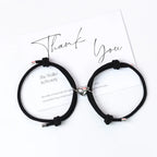 Bracelets for Gourmette Heart Magnetic Friend Couples 5