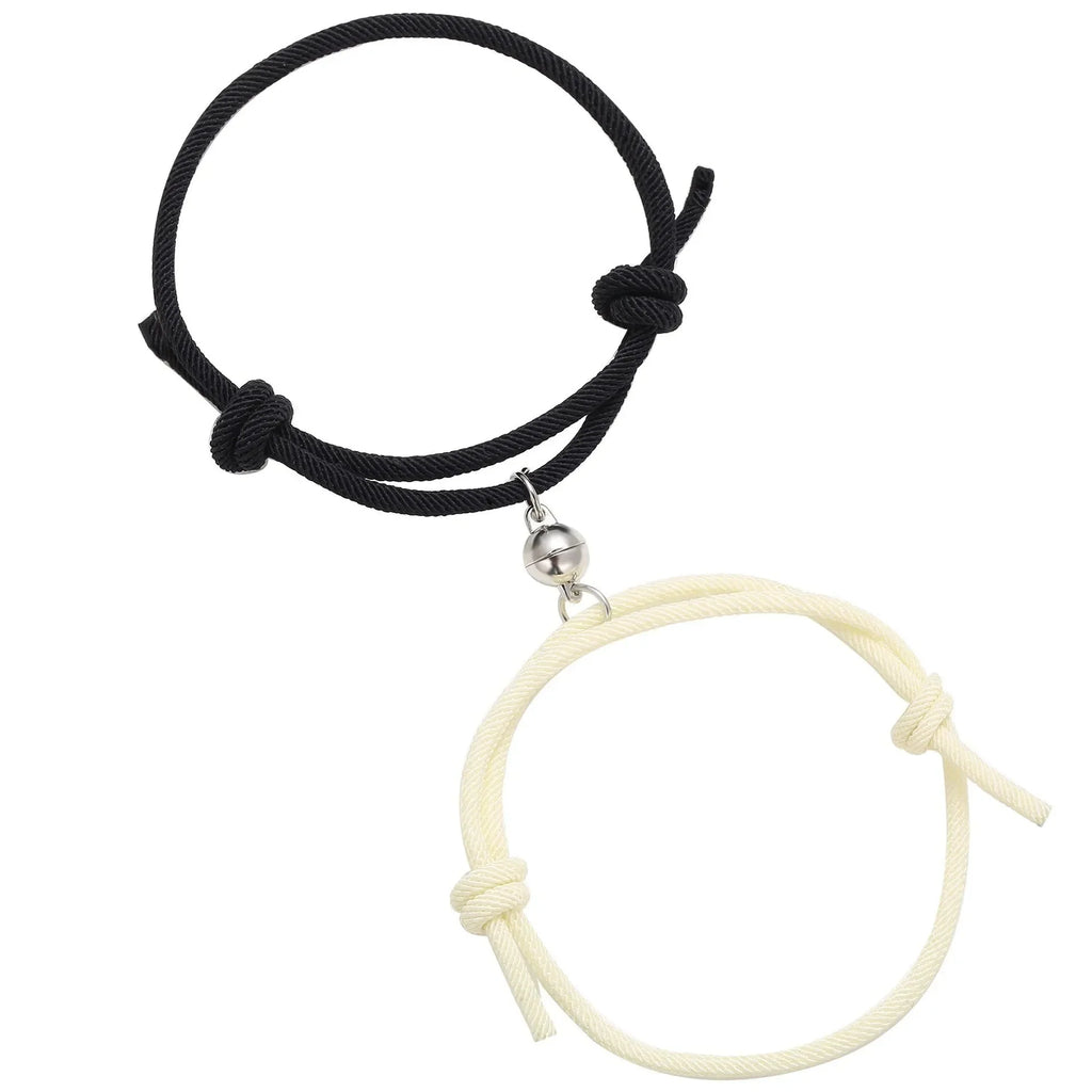 Bracelets for Gourmette Heart Magnetic Friend Couples 6