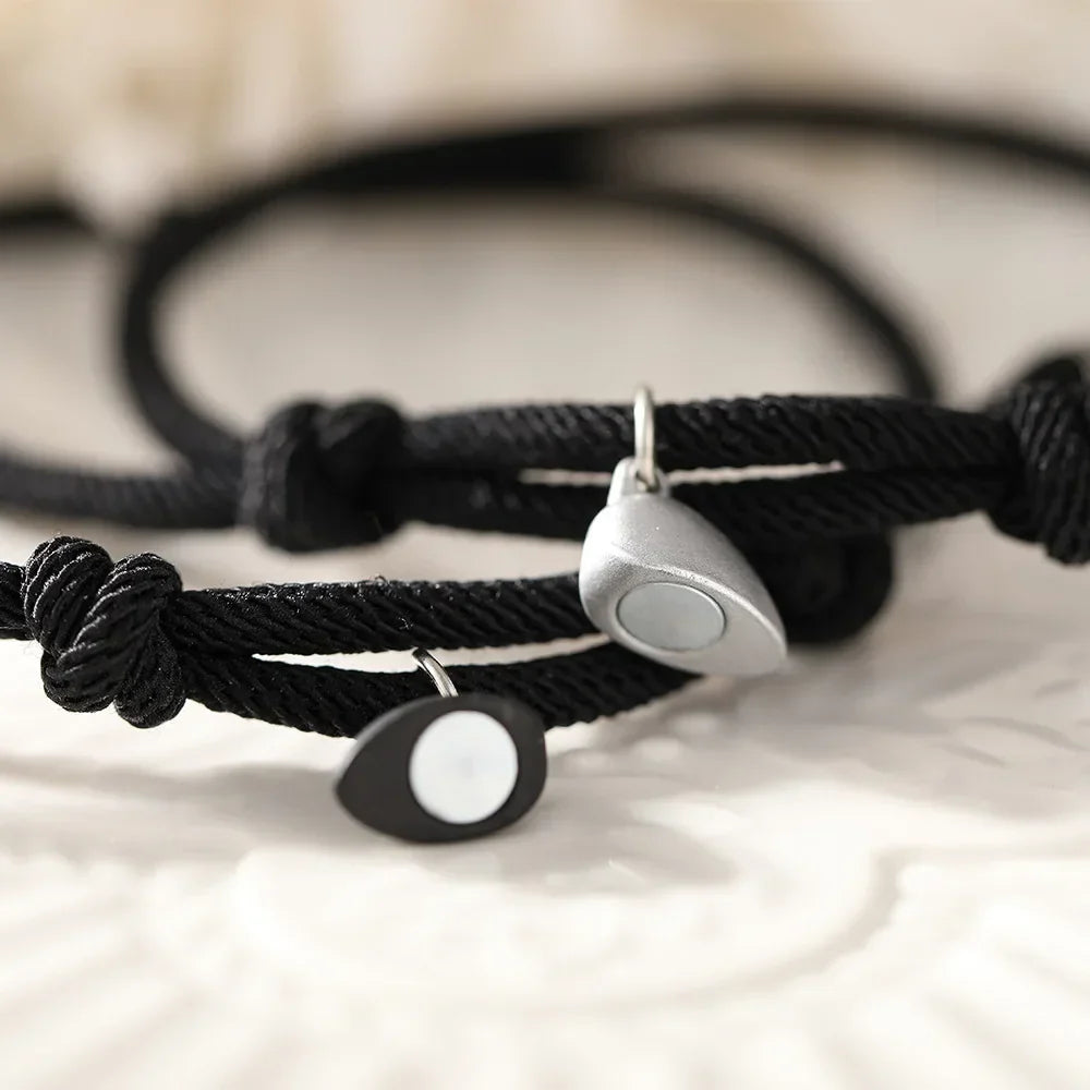 Bracelets for Gourmette Heart Magnetic Friend Couples