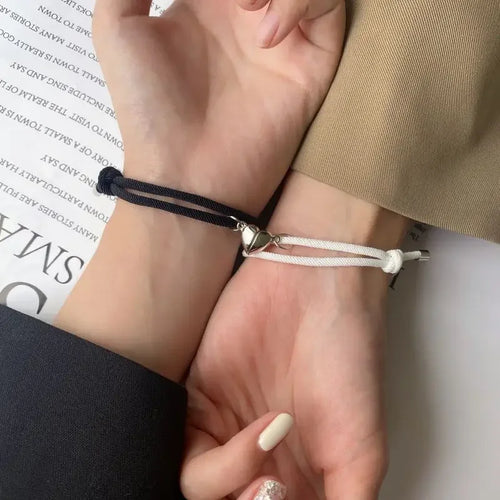 Bracelets for Gourmette Heart Magnetic Friend Couples