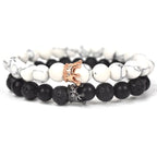 Bracelets for Couples Gourmette King & Queen Crown