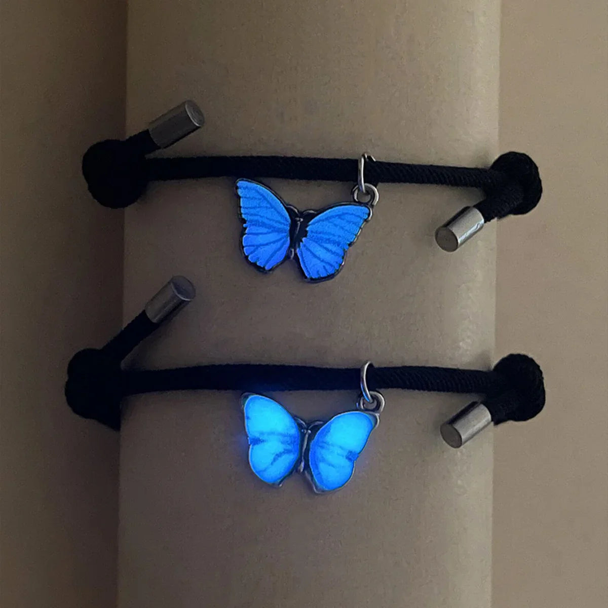 Bracelets for Couples Glow-in-the-Dark Butterfly Chain