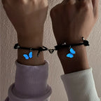 Bracelets for Couples Glow-in-the-Dark Butterfly Chain