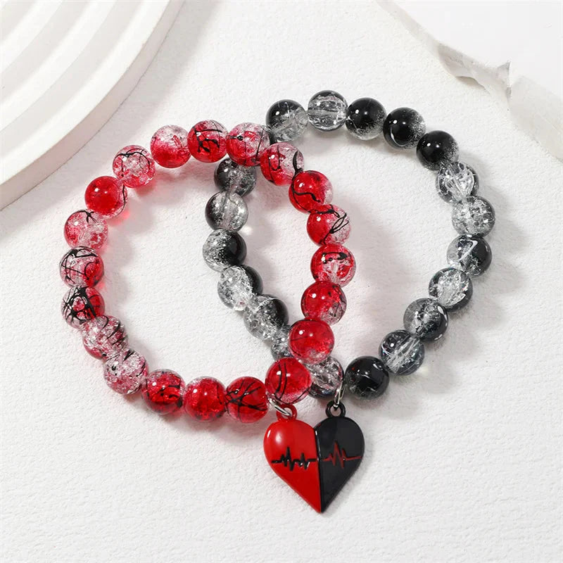 Romantic Magnetic Gourmette Couple Bracelets 1