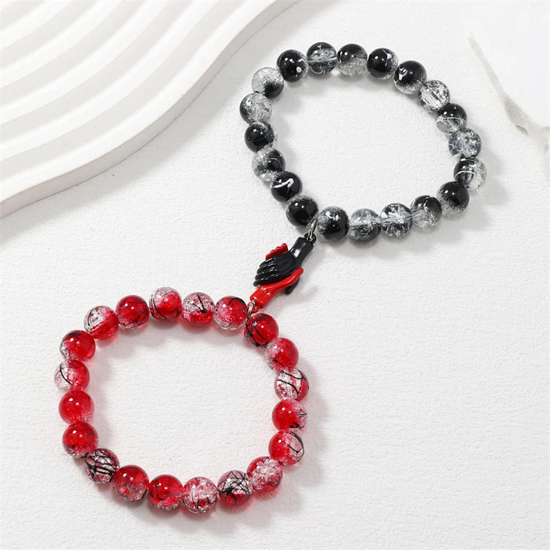 Romantic Magnetic Gourmette Couple Bracelets 3