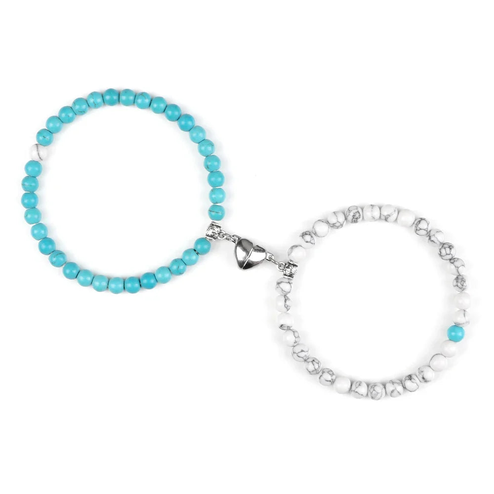 Bracelets for Couples Magnetic Link Beads