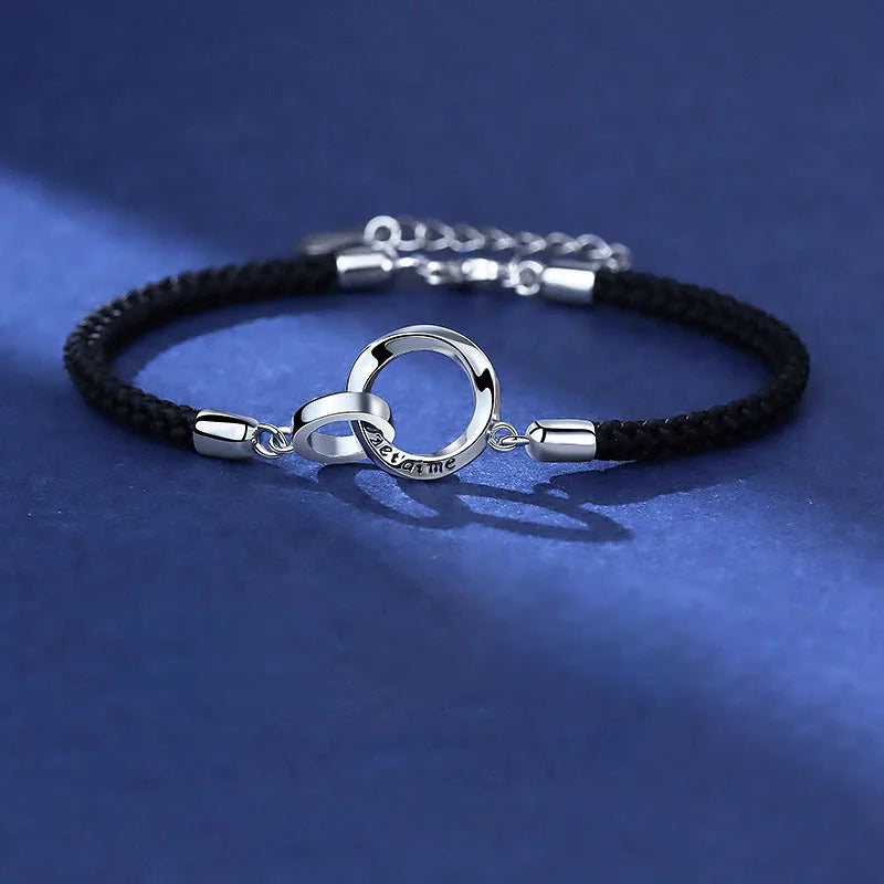 Romantic Couples Bracelets Chain Rings for Men
