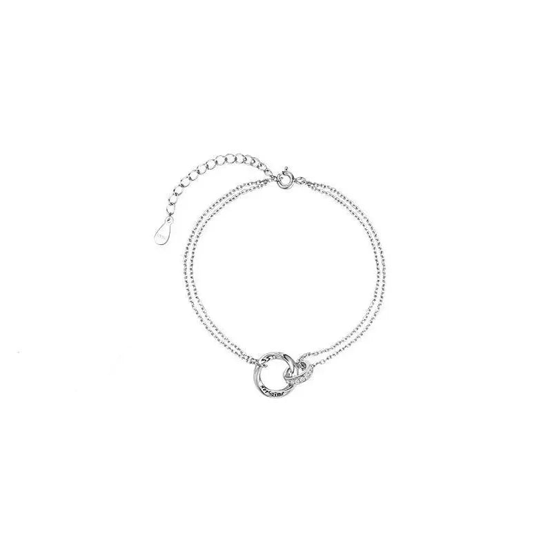 Romantic Couples Bracelets Chain Rings for Women