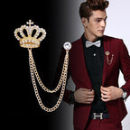 Crown Suit Pin