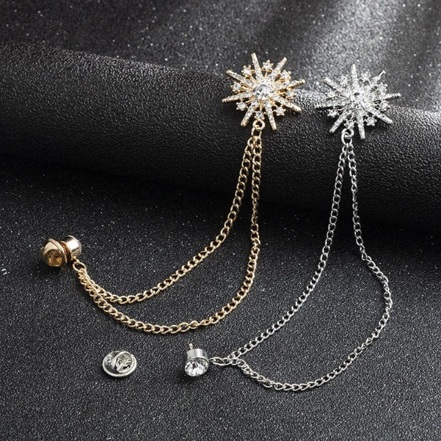 Star Lapel Pin – Elegant Suit Brooch
