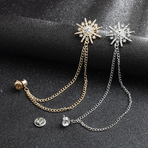 Star Lapel Pin – Elegant Suit Brooch