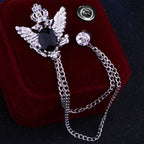 Bird Lapel Pin – Elegant Suit Brooch