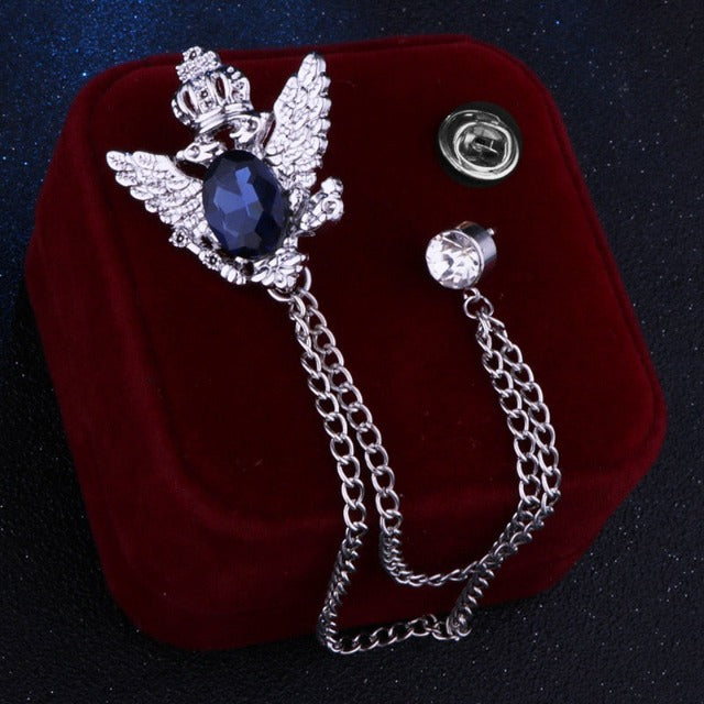 Bird Lapel Pin – Elegant Suit Brooch