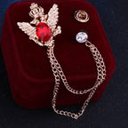 Bird Lapel Pin – Elegant Suit Brooch
