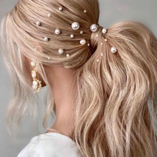 Hair Pins Wedding Pearls