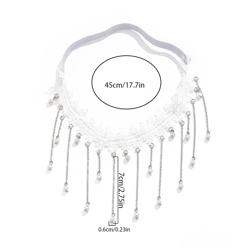 White Thigh Chain - Thigh Body Jewelry Woman Leg