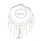 White Thigh Chain - Thigh Body Jewelry Woman Leg