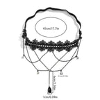 Black Thigh Chain - Thigh Body Jewelry Woman Leg