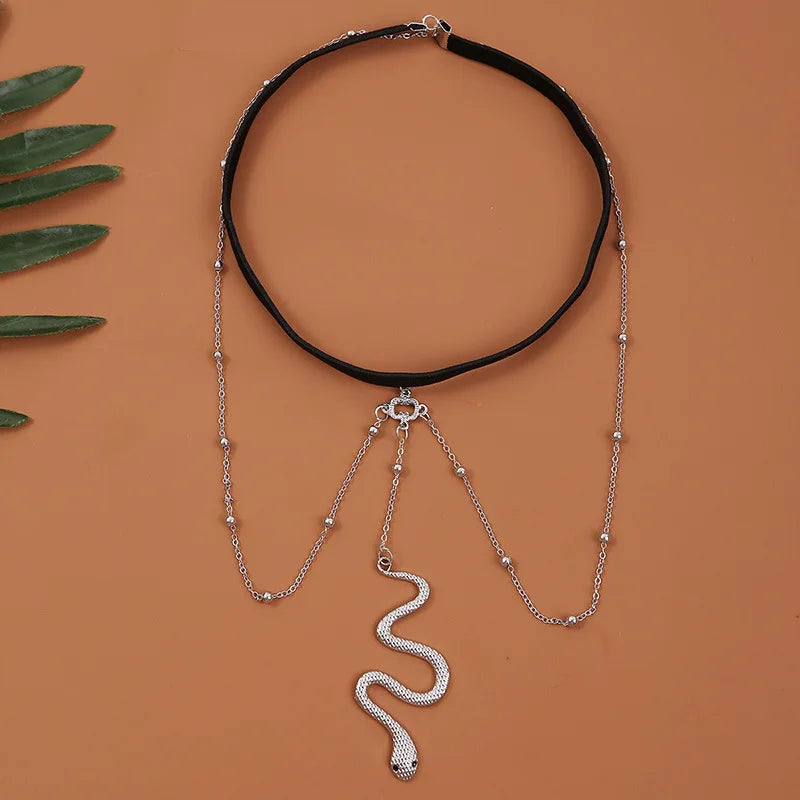 Snake Thigh Chain Leg - Body Thigh Jewelry Women's Thigh Silver