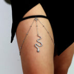 Snake Thigh Chain Leg - Body Thigh Jewelry Women's Thigh Silver