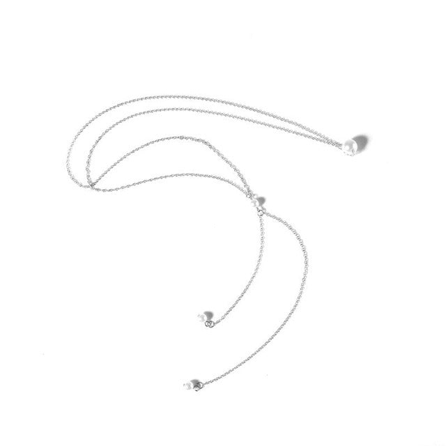 Back Chain with Pearls for Women