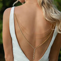 Back Chain Necklace Dorsal Ornament Woman gold