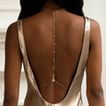 Back Chain Woman Necklace Silver Back Ornament