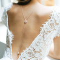 Round Back Chain Necklace Dorsal Ornament Women rose gold