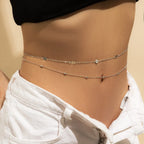 Hip Chain - Silver Women's Waist and Belly Jewelry