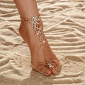 Golden Foot Chain - Women's Foot Jewelry