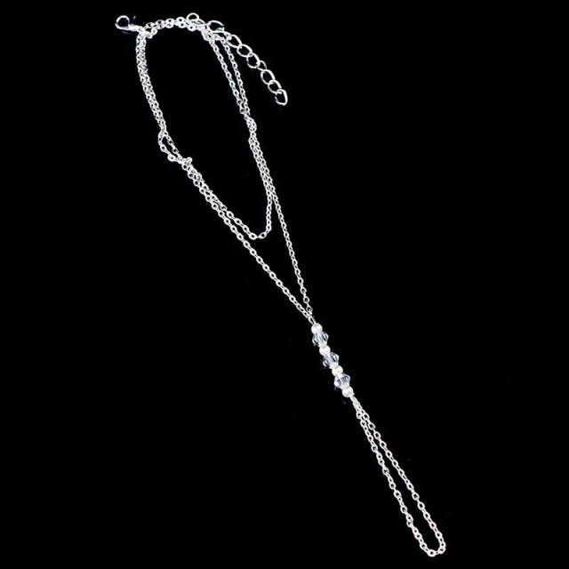 Gold and Silver Anklet for Women silver