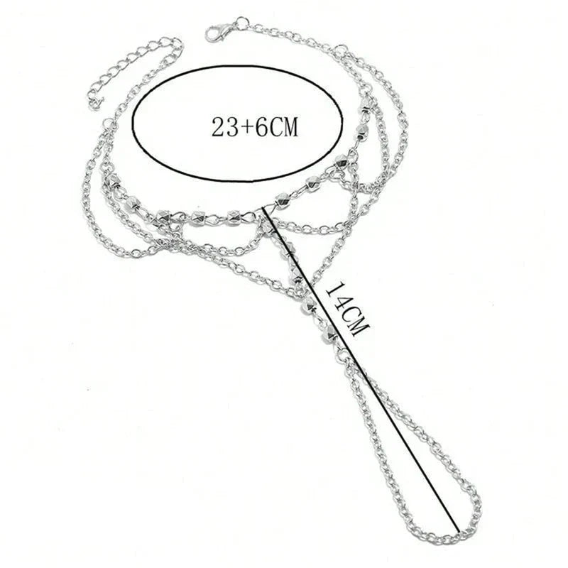 White Pearl Foot Chain - Women's Foot Jewelry