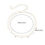 Belly Chain with Pearls for Women