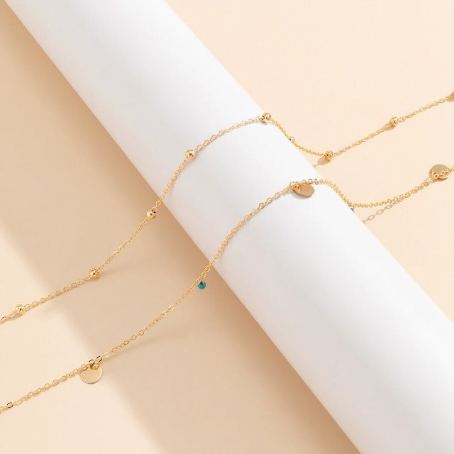 Belly Chain with Pearls for Women