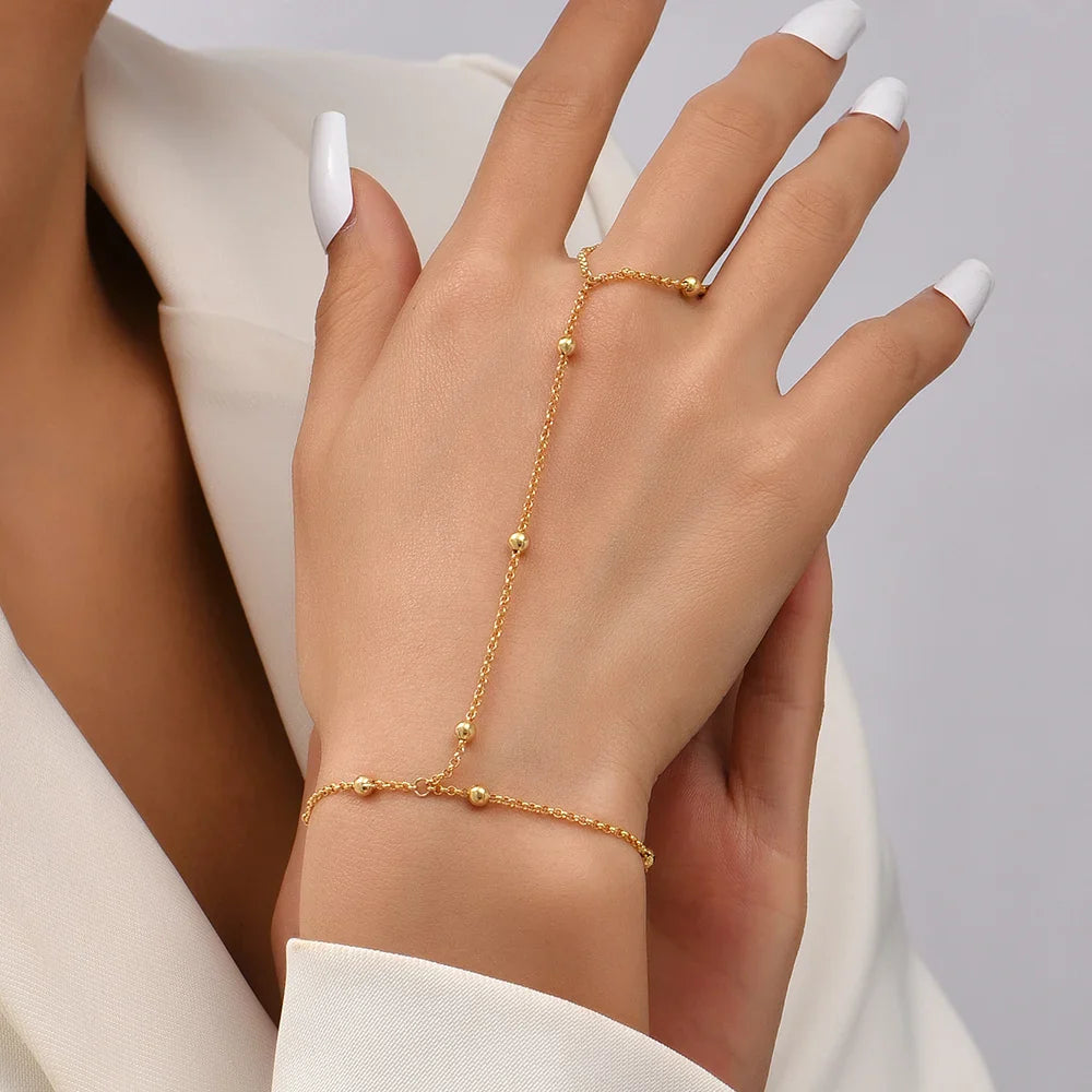 Hand Chain & Finger Hand Bracelet Women's Jewelry