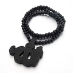 Black Arabic Muslim Rosary Sebha
