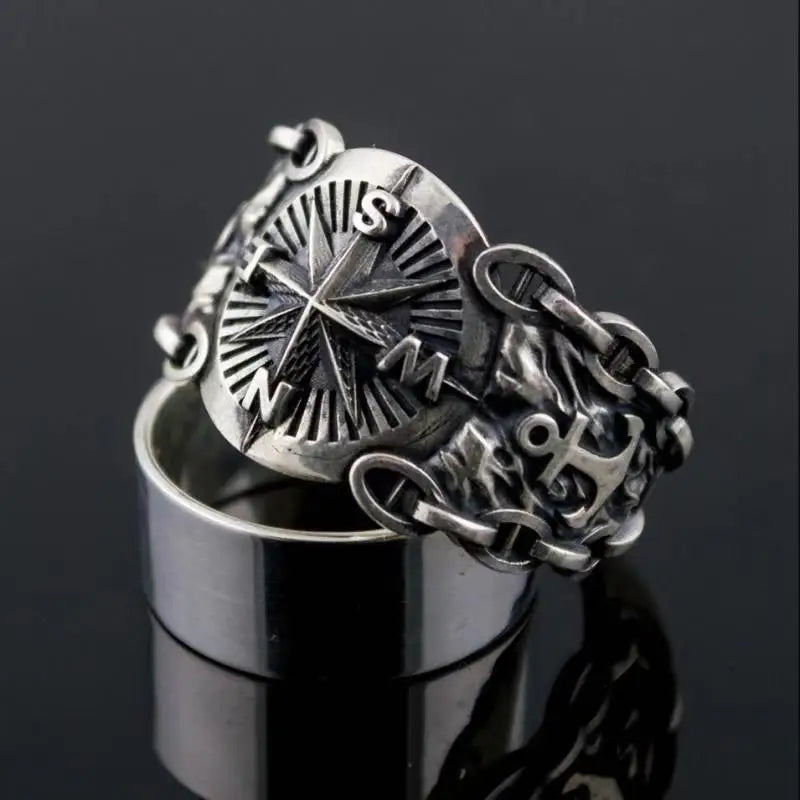 Compass Rose Signet Ring Compass