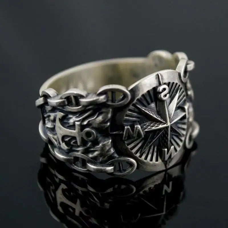 Compass Rose Signet Ring Compass