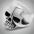 Skull Head Signet Ring
