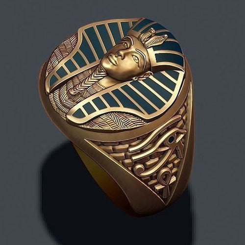 Pharaoh Head Ring