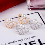 Lotus Flower Stud Earrings for Women