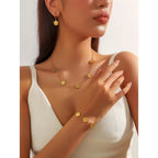 Set of 3 Gold Daisy Jewelry