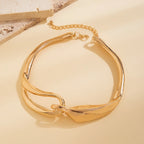 Bold geometric-textured necklace