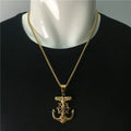 Anchor and Jesus necklace
