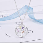Purple Women's Tree of Life Necklace