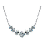 Artemis Spark Arc Necklace - Moissanite
